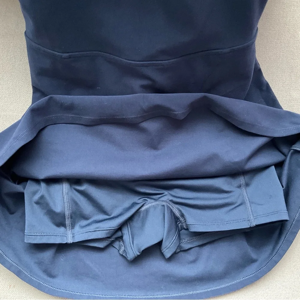 Alo Yoga Alosoft Courtside Tennis Dress Navy XS